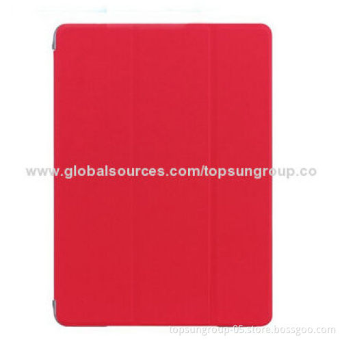 PU Leather Case for iPad Air, Voltage Technology Tri-fold, OEM and ODM Orders Welcomed